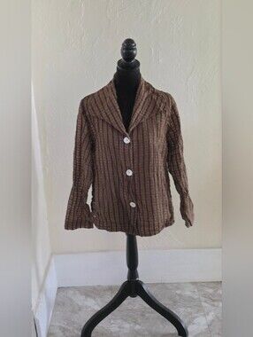 Cut Loose Longsleeved Blouse, Pearl Buttons On Front